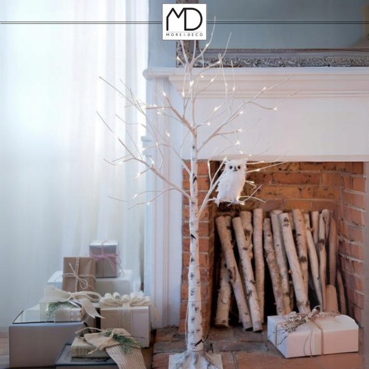 Brzoza led 120 cm 96 led kolor zimny drzewko świąteczne święta dekoracja