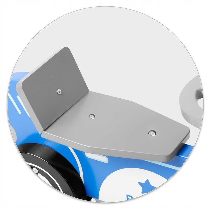 AUTO KOŃ NA BIEGUNACH POLICJA ZABAWKA NA BIEGUNACH DREWNIANY BUJACZEK