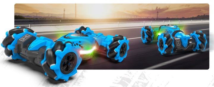 SAMOCHÓD ZDALNIE STEROWANY RC RĘKĄ GESTAMI PILOT AUTO PODŚWIETLENIE LED 4x4