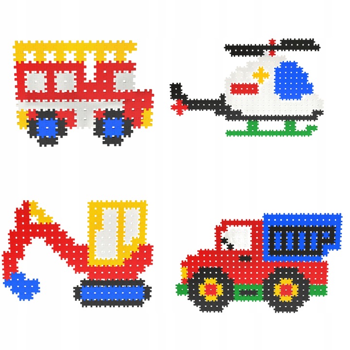 KLOCKI KONSTRUKCYJNE MINI WAFLE Meli Minis Pastel 1200 El PUZZLE MOZAIKA