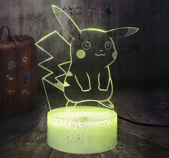 Lampka 3D nocna led usb Pikachu Statuetka