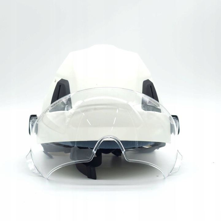 Kask ochronny z okularami zintegrowanymi Hełm wentylowany Protekt Atra V40