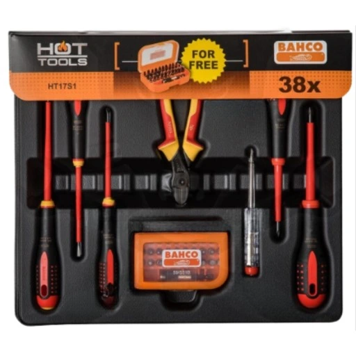 Zestaw profesjonalnych śrubokrętów izolowanych 1000V BAHCO H17S1