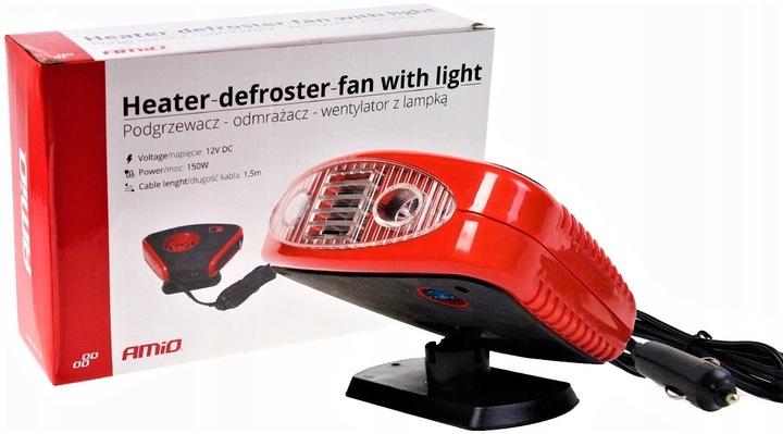 PODGRZEWACZ ODMRAŻACZ WENTYLATOR DO AUTA 150W 12V