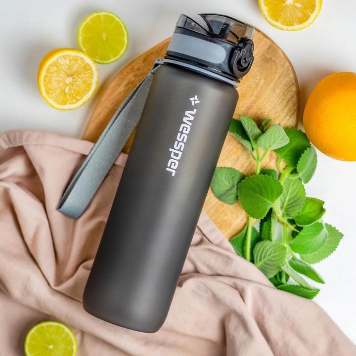 Butelka filtrująca motywacyjna bidon na wodę tritan Wessper + filtr