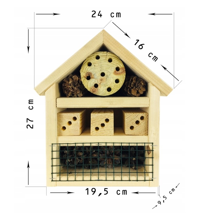Hotele dla owadów Hotel dla owadów Domek dla owadów domki budka dla owadów