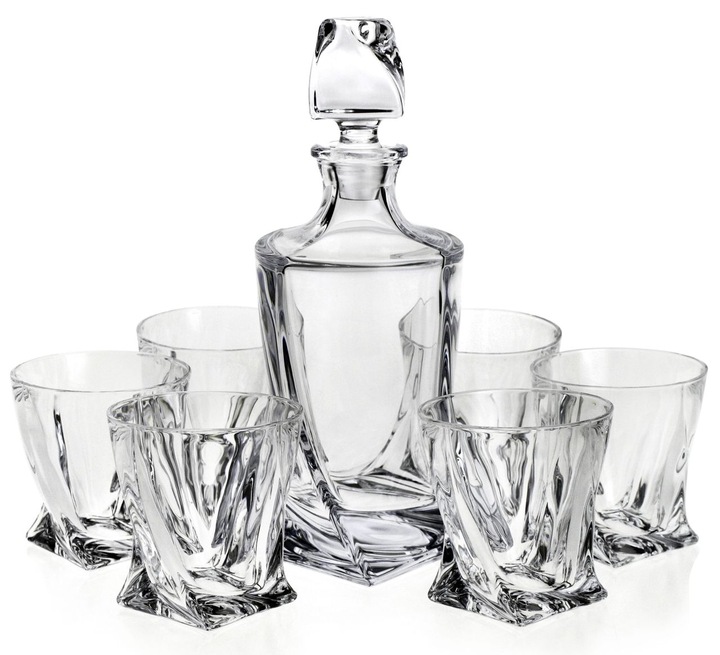 Karafka do whisky + szklanki zestaw na prezent urodziny komplet na alkohol