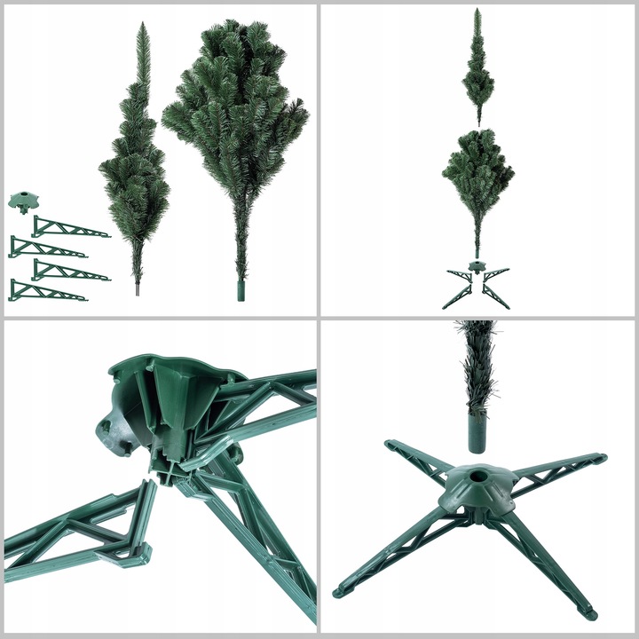CHOINKA SZTUCZNA JAK ŻYWA 180 cm SOSNA ŚWIERK JODŁA GĘSTA PREMIUM + STOJAK