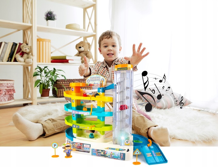 PARKING TOR DLA SAMOCHODÓW AUTEK DUŻY WIELOPOZIOMOWY INTERAKTYWNY + 6 AUT