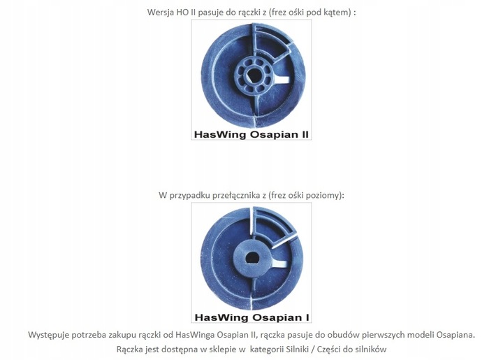Przełącznik biegów do Haswing Osapian 30 40 45 55