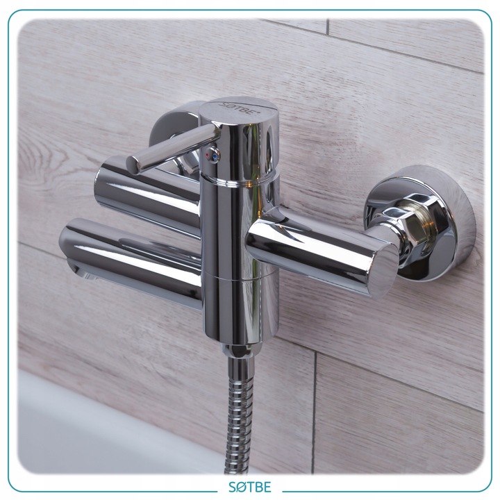 Bateria wannowa z chowaną wylewką Kran do wanny i prysznica składany SOTBE