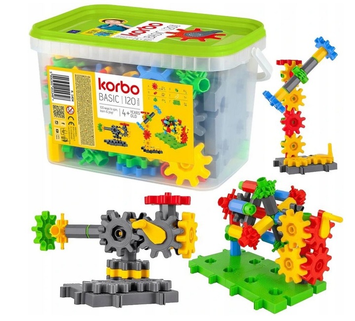 Klocki Korbo konstrukcyjne Basic 120 el. 1404