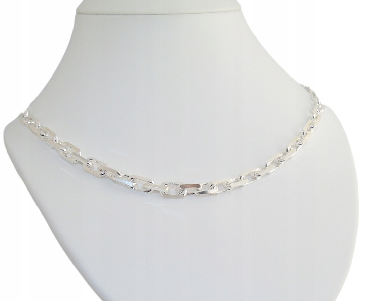 Ładny Srebrny Łańcuszek Męski 60 cm Gruby 5,5 mm