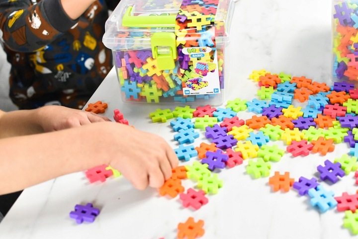 KLOCKI KONSTRUKCYJNE WAFLE MELI BASIC TRAVEL BOX 1000 EL PUZZLE 3D GOFRY