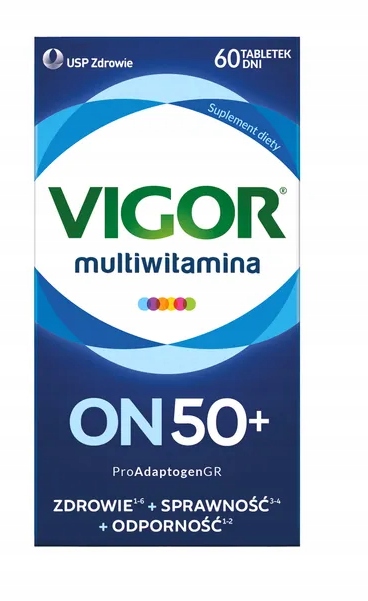 VIGOR ON 50+ multiwitamina suplement diety (60szt)