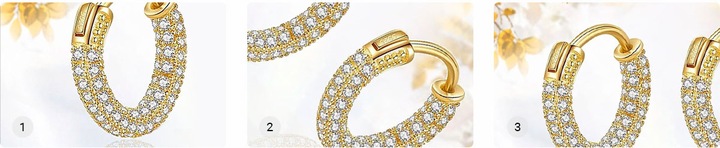 ZŁOTE KOLCZYKI DAMSKIE 585 Z KRYSZTAŁAMI SWAROVSKI GRAWER PREZENT DLA ŻONY