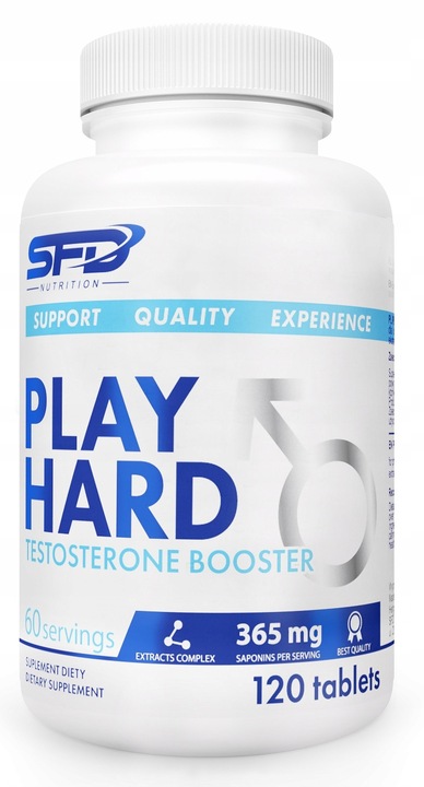 SFD PLAY HARD BOOSTER TESTOSTERONU 120TAB LIBIDO ENERGIA TESTOSTERON