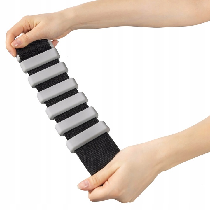 Ciężarki na Kostki i Nadgarstki do Ćwiczeń Regulowane 2x 0,45kg Szare DrFit