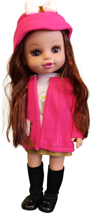 Lalka bobas jak żywa duża lalki interaktywna mówi śpiewa 2 języki uczy 35cm