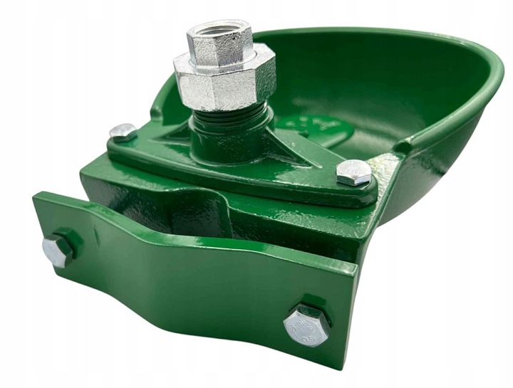 SOLIDNE POIDŁO MISKOWE ŻELIWNE DLA BYDŁA I KONI KOMPLETNE 3L Z OBEJMĄ