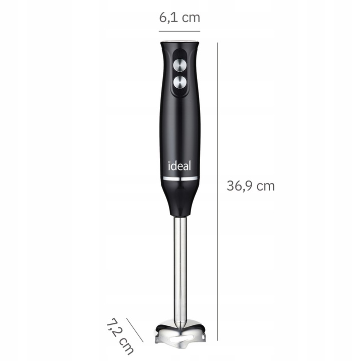 Blender ręczny Wielofunkcyjny 800W melakser Mikser Ideal IK1002 ZESTAW 4w1
