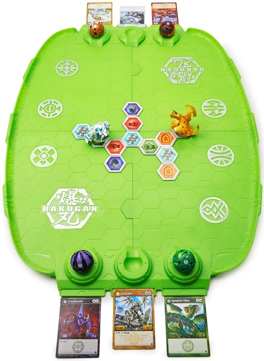 ZESTAW BAKUGAN BATTLE ARENA EVO LEONIDAS + FIGURKA I KARTY