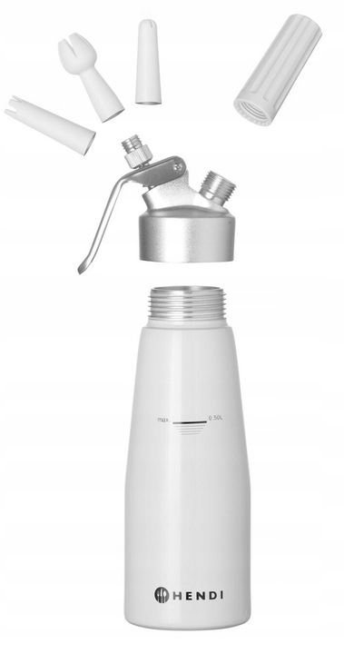 Hendi Syfon do bitej śmietany 0,5 l SYFON BEZ NABOI