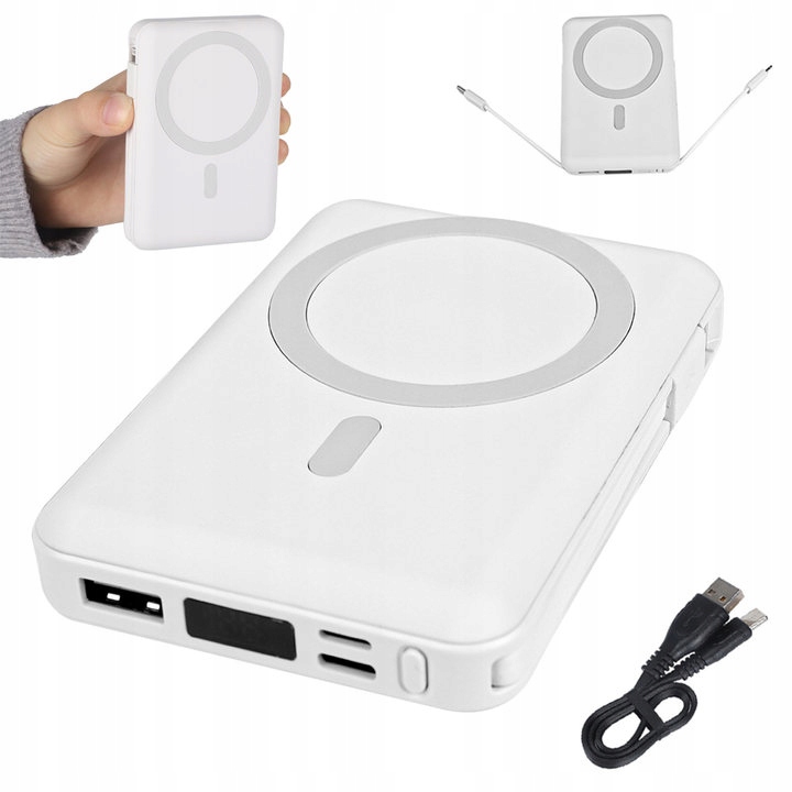 10000MAH MAGNETYCZNA MAGSAFE POWER BANK USB-C SZYBKIE ŁADOWANIE DLA IPHONE