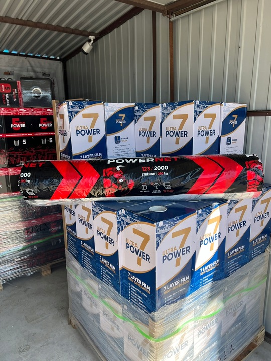 Siatka do bel POWER NET 123x2000m TURBO MOCNA do słomy, siana, kiszonki