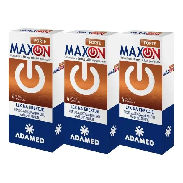 MAXON FORTE NA POTENCJĘ 50MG 12 TABLETKI