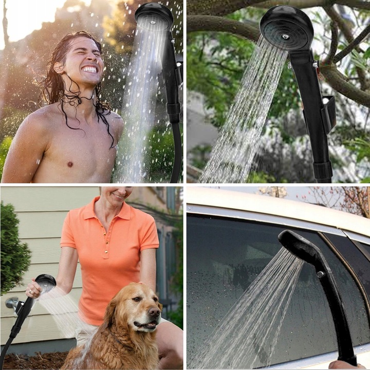 Prysznic TURYSTYCZNY Kempingowy pod Namiot Przenośny Pompka Elektryczna 12V