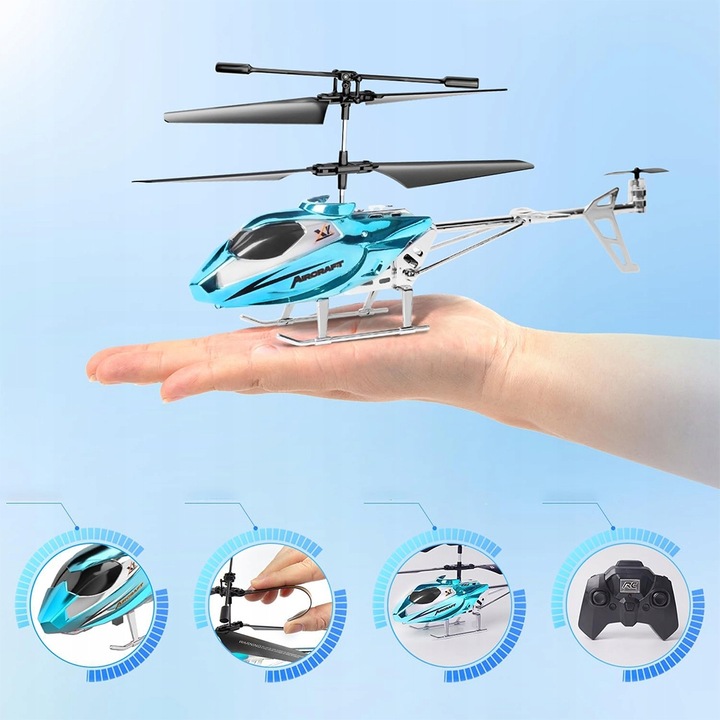 Helikopter Na Radio Z Ładowarką Zdalnie Sterowany Ładowanie Usb + Pilot