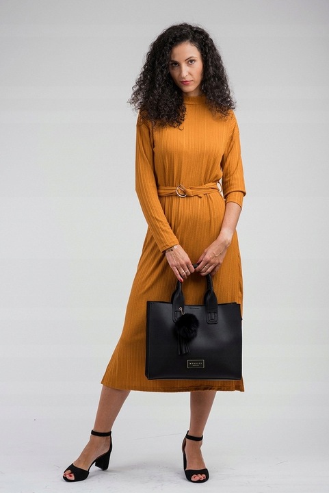 KLASYCZNA TORBA Z POMPONEM MONNARI MIEJSKA SHOPPER POJEMNA PREMIUM