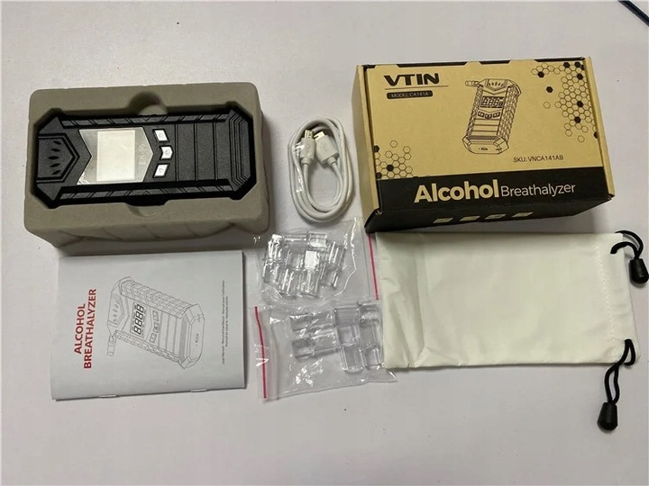 Alkomat elektrochemiczny EK-90 o wysokiej precyzji z ustnikami