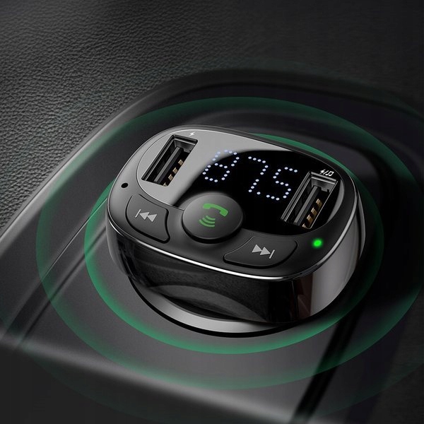 Baseus Ładowarka samochodowa Transmiter Bluetooth