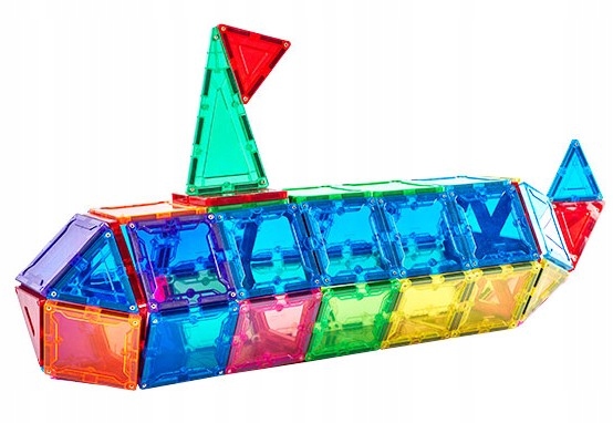 Klocki Magnetyczne 3D Układanka Edukacyjna 70 elementów