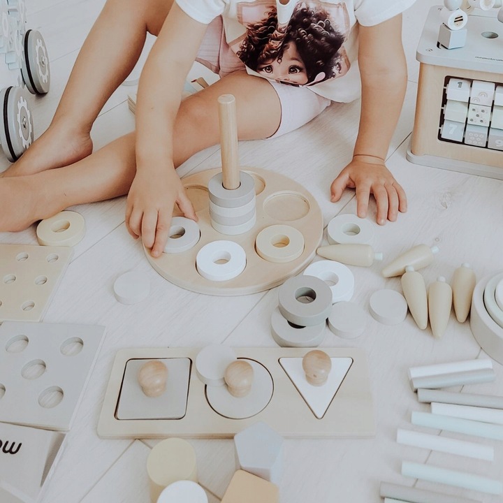 Pudełko Edukacyjne Montessori dla małych dzieci 6 zabawek Zabawa Edukacja