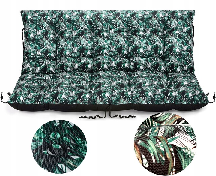 NA ŁAWKĘ PODUSZKA HUŚTAWKĘ OGRODOWĄ 140x110 cm