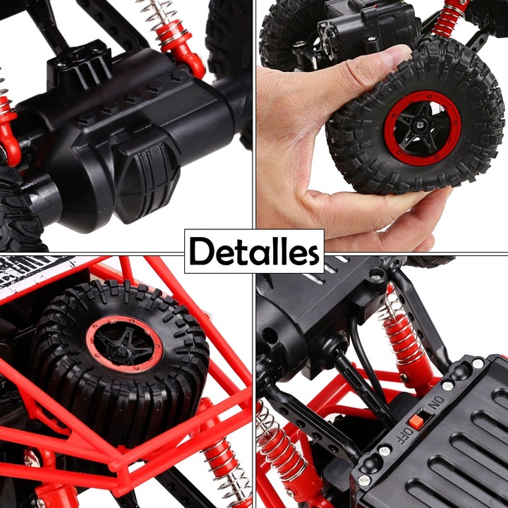 SAMOCHÓD RC ROCK CRAWLER 4x4 DWA SILNIKI AUTO TERENOWY