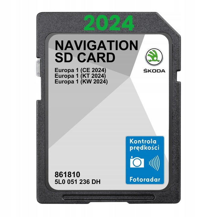 Mapa do nawigacji Europa Skoda karta SD NOWOŚĆ