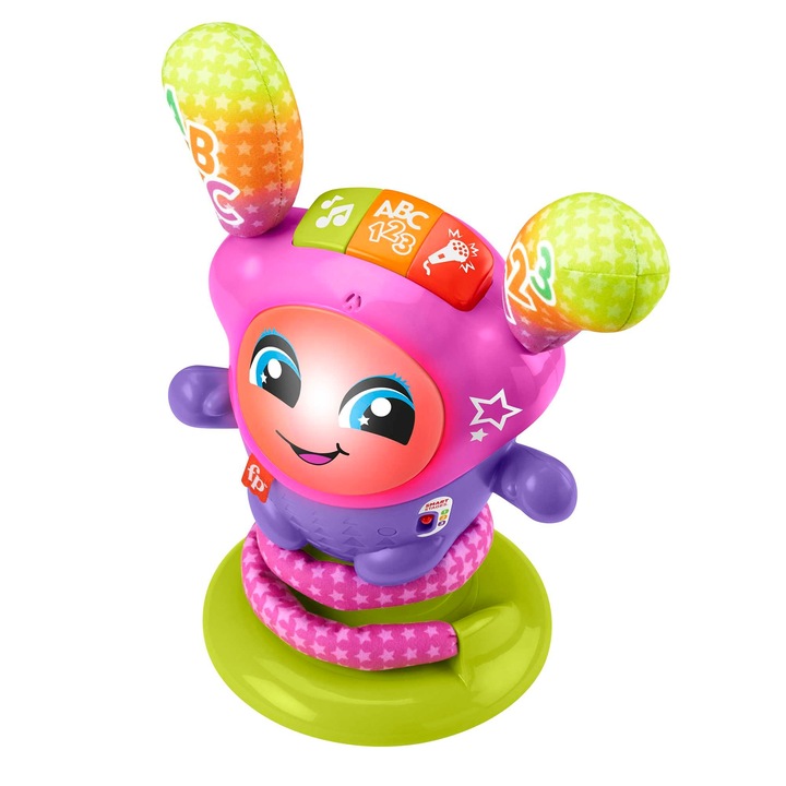 FISHER PRICE INTERAKTYWNA TANECZNA DJ-ka zabawka edukacyjna +9m HRD21