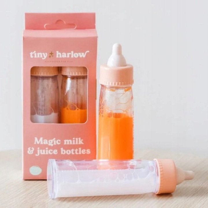 TINY HARLOW Zestaw magicznych butelek do karmienia lalek Mleko i Soczek