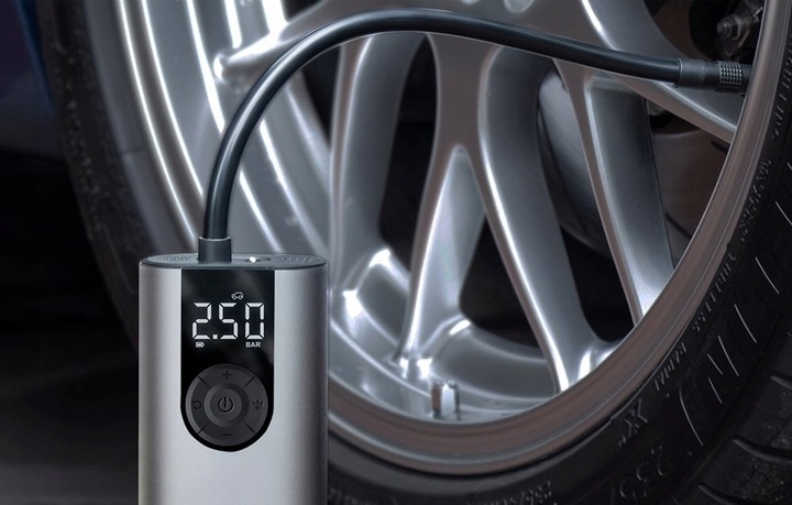 Cycplus Mocna Pompka Rowerowa Elektryczna Lekka Przenośna Bezprzewodowa