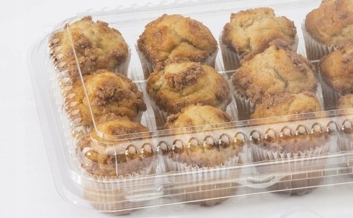 Pojemniki plastikowe na ciasto komunie ślub opakowanie jednorazowe 50szt