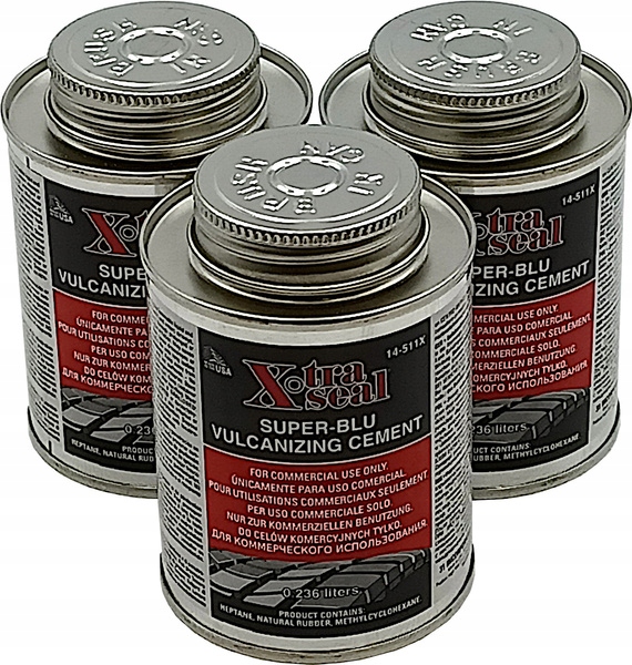 Klej aktywator na zimno SUPER-BLU 237ml z pędzlem łaty naprawa opon dętek