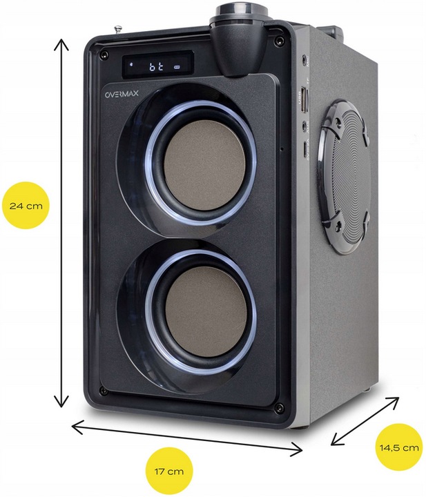 GŁOŚNIK BLUETOOTH SOUNDBEAT 5.0 USB SD AUX RADIO