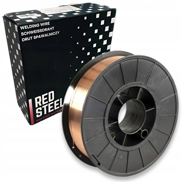 Drut Spawalniczy Do Spawania MIG MAG Redsteel SG2 CO2 fi 0,8 mm Szpula 5 kg