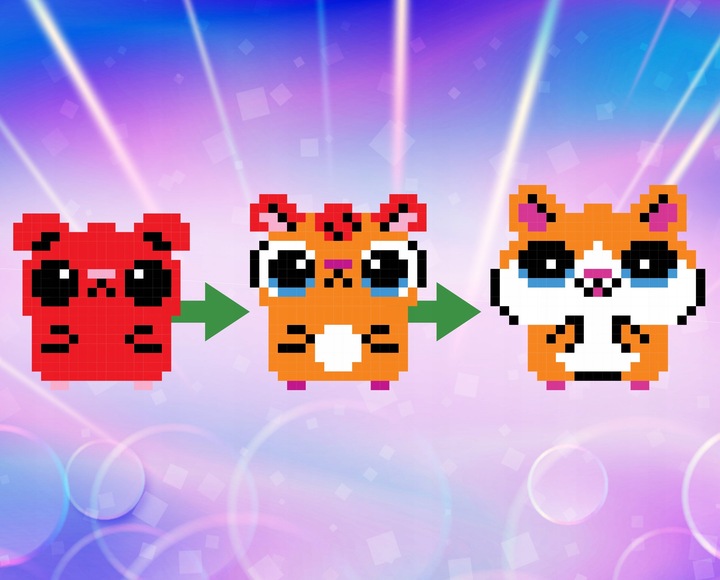 BITZEE CHOMIK W KULI HAMSTER BALL INTERAKTYWNE ZWIERZĄTKO CYFROWE WIRTUALNY