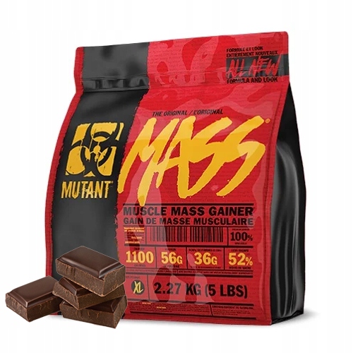 PVL MUTANT MASS NEW 2270g GAINER MASA SIŁA 2,3kg WEGLOWODANY ZLOZONE BIAŁKO