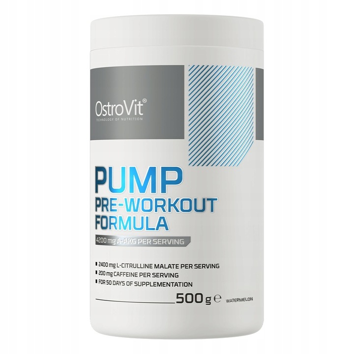 OstroVit PUMP Pre-Workout 500 g POMPA SIŁA AAKG